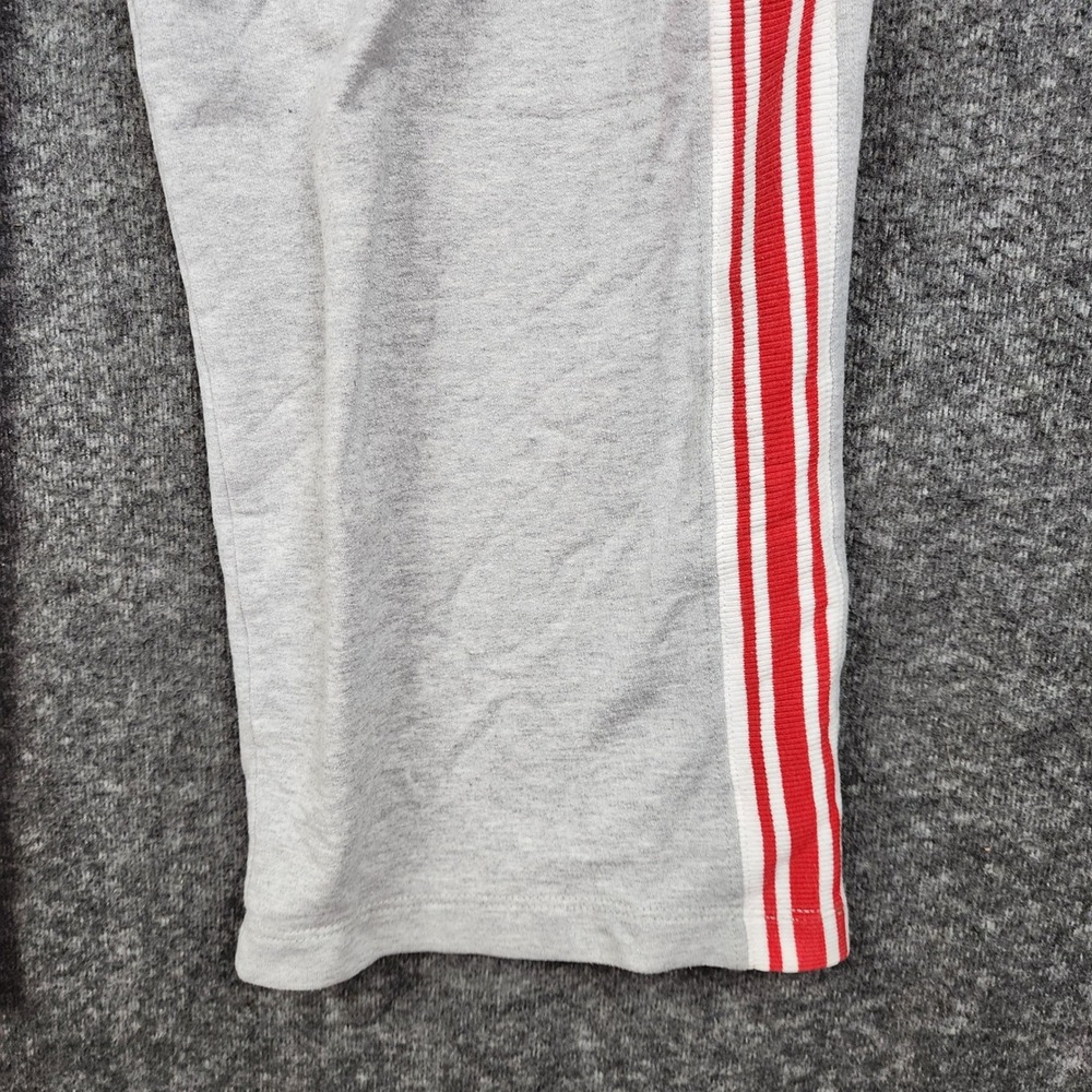 Tommy Hilfiger Sweatpants Women Medium Grey Red Striped Varsity Athletic Dept - Picture 5 of 8